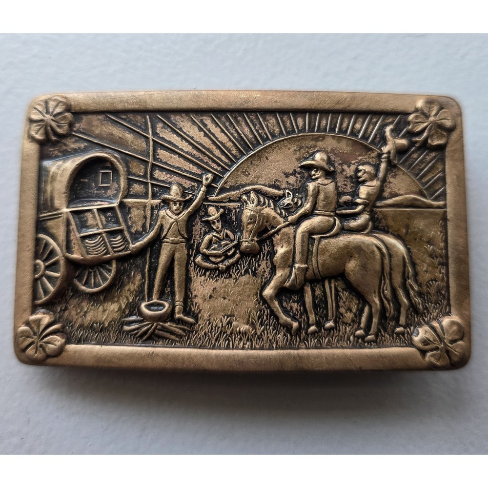 Rare, vintage Adolph Vogel Gretsch Roundup 6130 Cowboy Belt Buckle